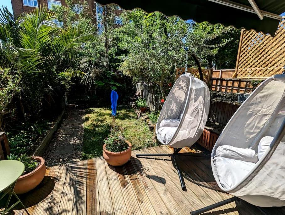 ロンドンCharming 2-Bed Garden Flatアパートメント エクステリア 写真